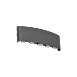 Lindby LED buiten wandlamp Ithan, 5-lamps, antraciet, metaal