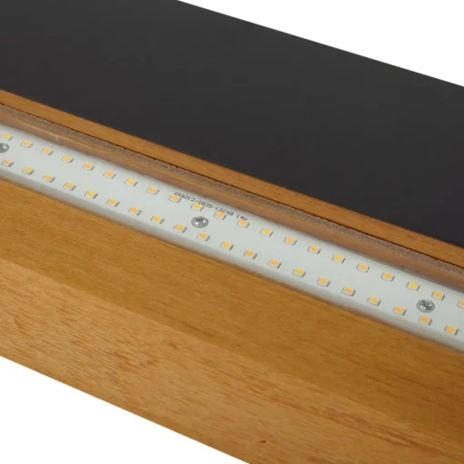 Lindby LED buiten wandlamp Lenore, zwart, metaal, 36,5cm