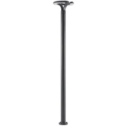 Lindby LED buitenlamp Keily, cirkel, antraciet, metaal
