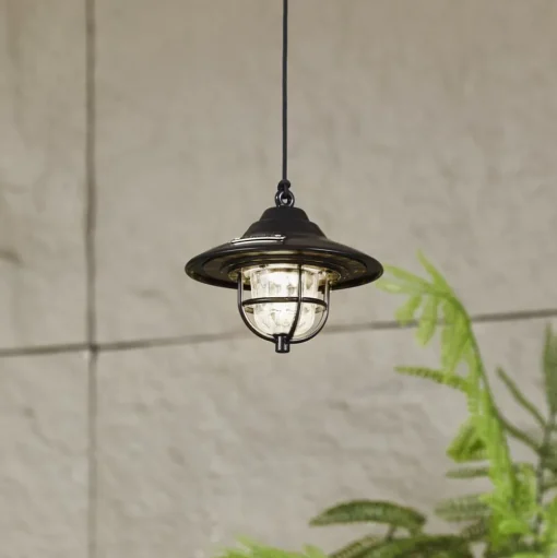 Lindby LED buitenlamp Ketil, zwart, grondspies, batterij