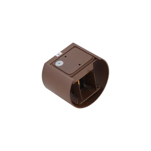 Lindby LED buitenwandlamp Nivar, rond, roest, metaal, IP54