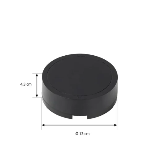 Lindby LED driver Lumaro, zwart, Ø 13 cm, 100W