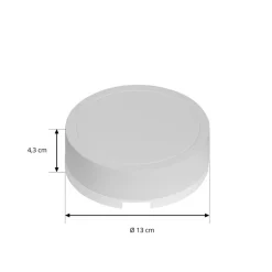 Lindby LED driver Lumaro, wit, Ø 13 cm, 100W