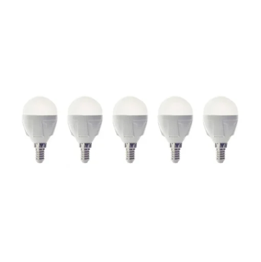 Lindby LED druppellamp, E14, 4,9W, 3.000 K, 470 lm, set van 5