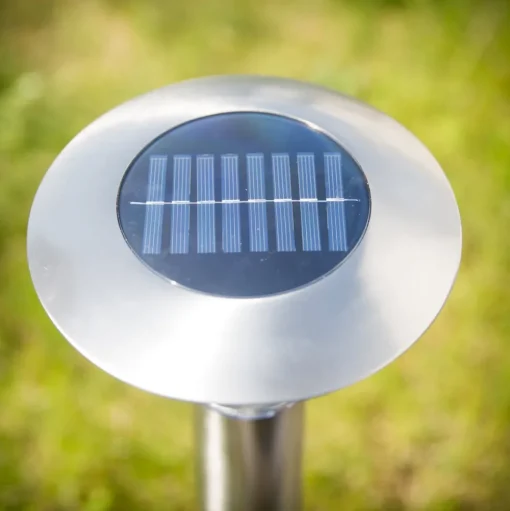 Lindby LED grondspies lamp Jolin, 66 cm, roestvrij staal