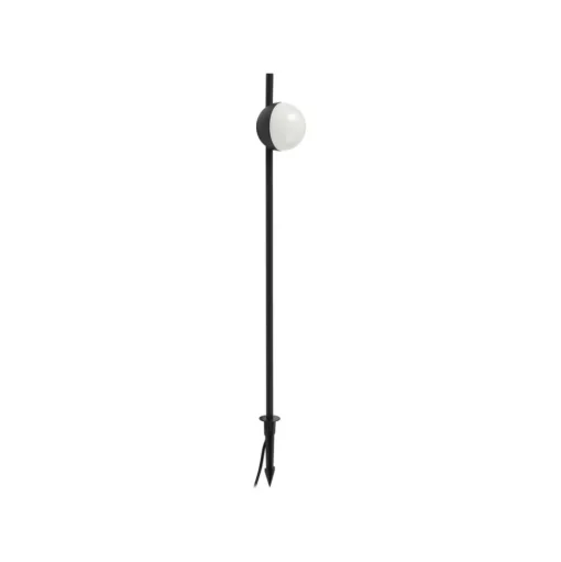 Lindby LED grondspies lamp Darleen, antraciet, metaal, Ø10cm