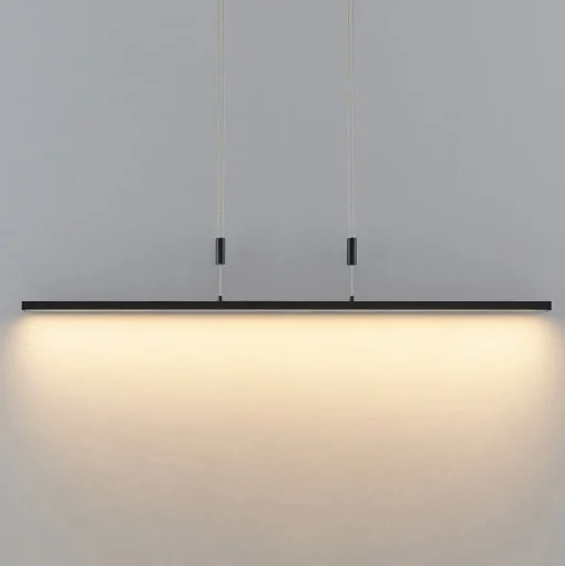 Lindby LED hanglamp Arneja, zwart, CCT, in hoogte verstelbaar