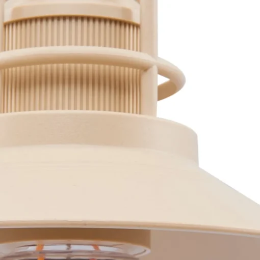 Lindby LED hanglamp Raul, beige, aluminium, Ø 15cm