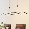 Lindby LED hanglamp Welina, zwart, ijzer, verstelbaar