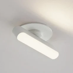 Lindby LED inbouwlamp Eldrin, wit, lichtstrip, 13,1 cm