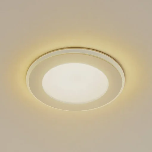 Lindby LED inbouwlamp Toka, 6,5 W, wit, kunststof, CCT