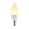 Lindby LED kaarslamp, E14, C35, 4,5 W, opaal, 3.000 K