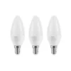 Lindby LED kaarslamp, E14, C35, 4,5W, opaal, 3000K, set van 3