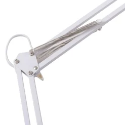 Lindby LED klemlamp Undra, wit, metaal, verstelbaar