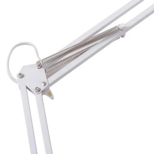 Lindby LED klemlamp Undra, wit, metaal, verstelbaar