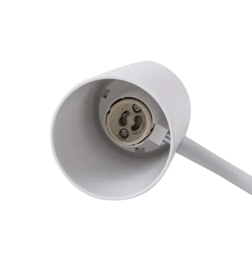 Lindby LED klemlamp Undra, wit, metaal, verstelbaar