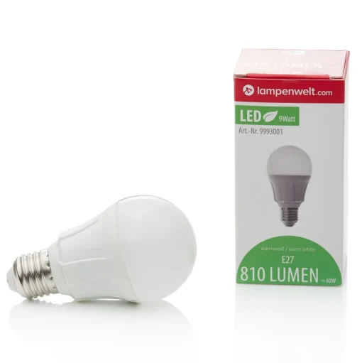 Lindby LED lamp, E27, 8,5 W, mat, 3.000 K, 806 lm