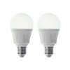 Lindby LED lamp, E27, 11 W, opaal, 3.000 K, set van 2