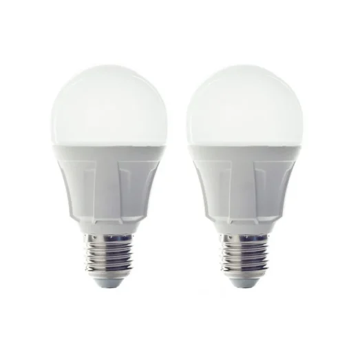 Lindby LED lamp, E27, 11 W, opaal, 3.000 K, set van 2