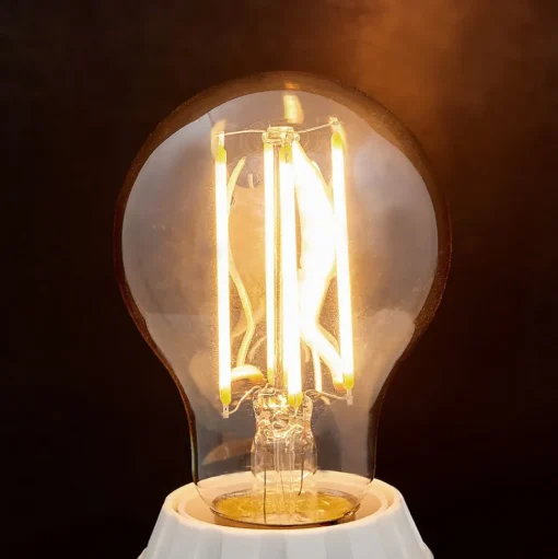 Lindby LED lamp, gloeidraad, E27, 6W, amber, 1800K