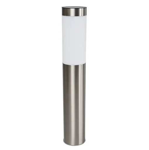 Lindby LED lamp op zonne-energie Aleeza, 61 cm, roestvrij staal, grondspies