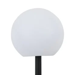Lindby LED lamp op zonne-energie Amaria, rotan, licht, Ø 27 cm