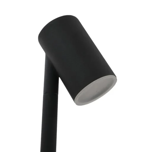 Lindby LED lamp op zonne-energie Myric, set van 3, zwart, aluminium, 3.000K
