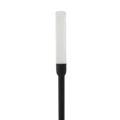 Lindby LED lamp op zonne-energie Balian, zwart, aluminium, 3.000 K