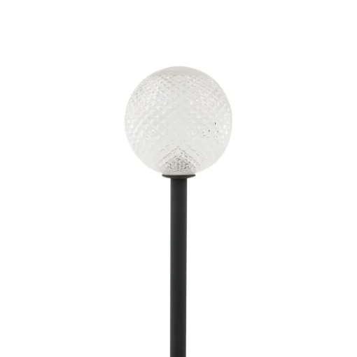 Lindby LED lamp op zonne-energie Brindley, set van 3, zwart, glas