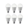 Lindby LED lamp, set van 6, E27, 8,5 W, mat, 3.000 K
