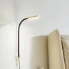 Lindby LED leeslamp Flexola, goud, rond, metaal, stekker