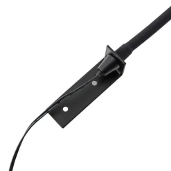 Lindby LED leeslamp Flexola, zwart, hoekig, stekker