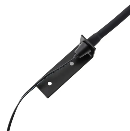 Lindby LED leeslamp Flexola, zwart, hoekig, stekker