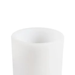 Lindby LED oplaadbare bloemenvaas Florista, RGB, IP54, Ø 12cm, wit