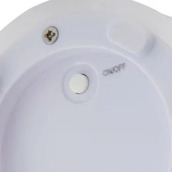 Lindby LED oplaadbare bloemenvaas Florista, RGB, IP54, Ø 12cm, wit