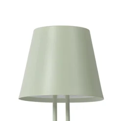 Lindby LED oplaadbare tafellamp Janea TWIN, groen, metaal