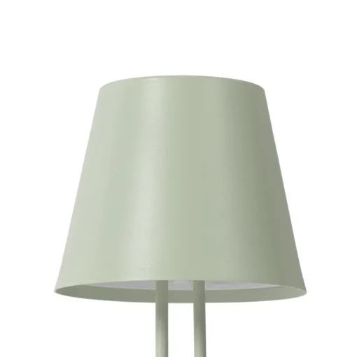 Lindby LED oplaadbare tafellamp Janea TWIN, groen, metaal