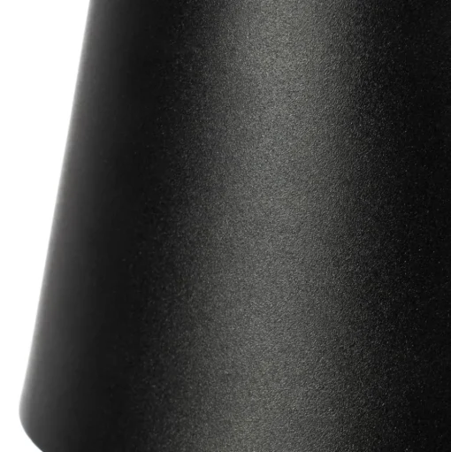 Lindby LED oplaadbare tafellamp Janea CUBE, zwart, metaal