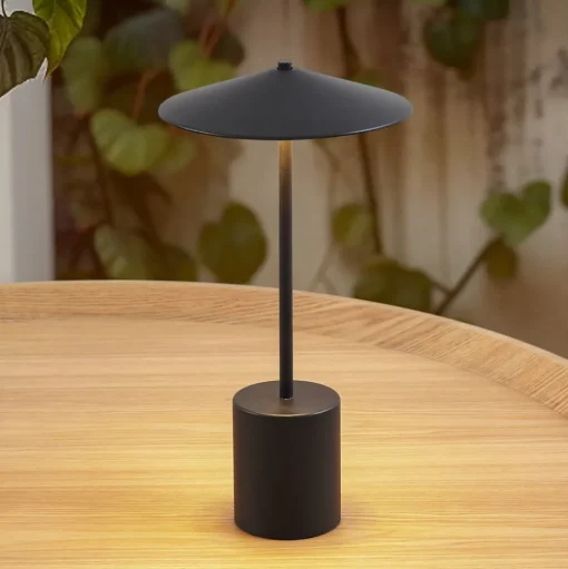 Lindby LED oplaadbare tafellamp Janea CUBE, groen, metaal