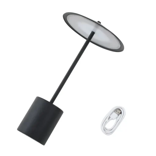 Lindby LED oplaadbare tafellamp Janea CUBE, groen, metaal