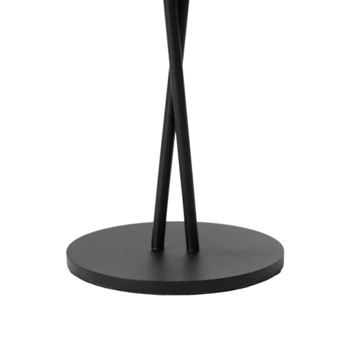 Lindby LED oplaadbare tafellamp Janea CROSS, zwart, metaal