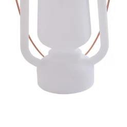 Lindby LED oplaadbare tafellamp Nella, wit, USB, IP44, dimbaar