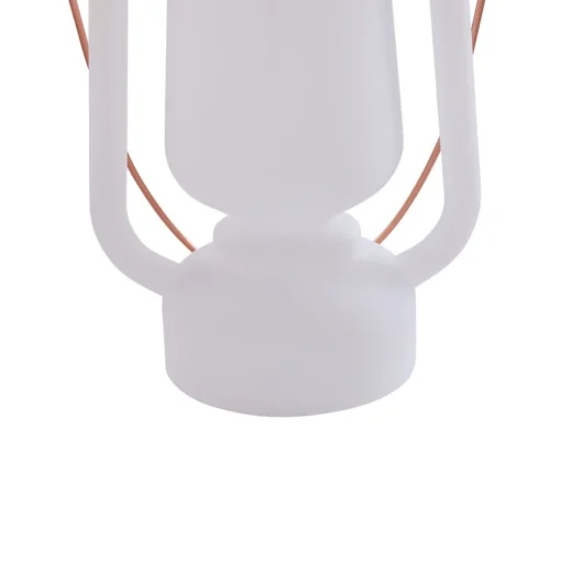 Lindby LED oplaadbare tafellamp Nella, wit, USB, IP44, dimbaar