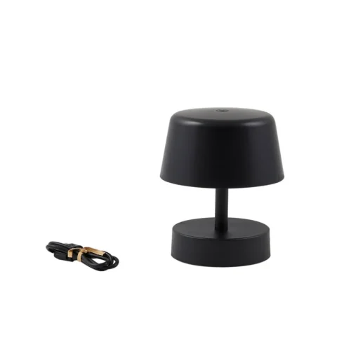 Lindby LED oplaadbare tafellamp Nalani, 13 cm hoog, IP44, dimbaar