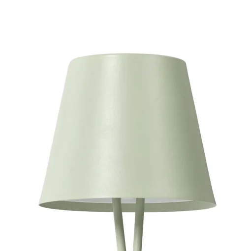 Lindby LED oplaadbare tafellamp Janea CROSS, groen, metaal