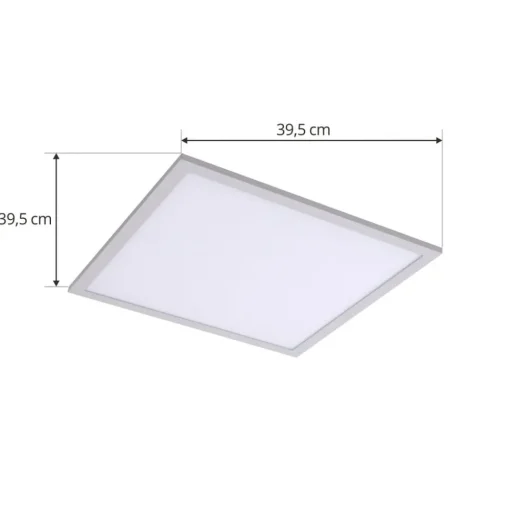 Lindby LED paneel Enhife, wit, 40 x 40 cm, metaal, 4.000 K