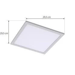 Lindby LED paneel Enhife, wit, 30 x 30 cm, metaal, 4.000 K