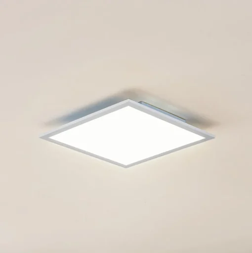 Lindby LED paneel Enja, wit, aluminium, 39,5 cm x 39,5 cm
