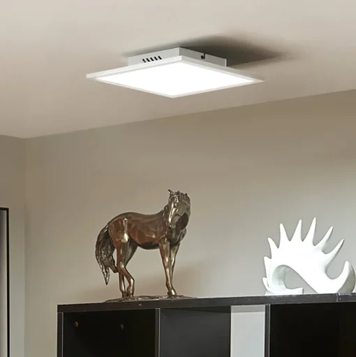 Lindby LED paneel Lamin, wit, 30 cm, CCT, dimbaar, afstandsbediening