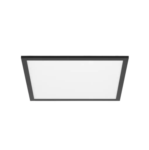 Lindby LED paneel Lamin, zwart, 40 cm, CCT, dimbaar, afstandsbediening